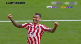 西甲联赛焦点战：马竞科雷亚先拔头筹 阿尔梅里亚比拉尔扳平